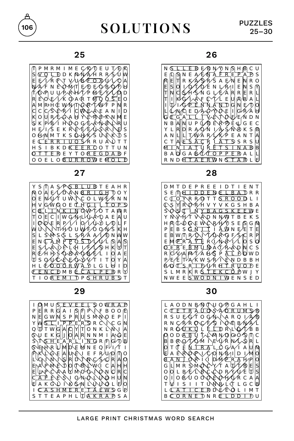 A page of solutions from the back of the book