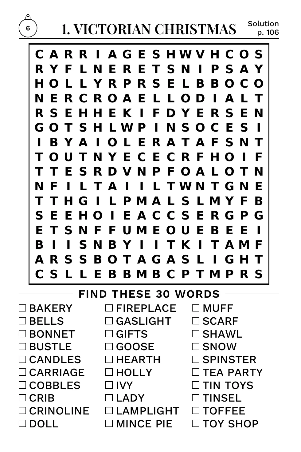 Puzzle 1: Victorian Christmas