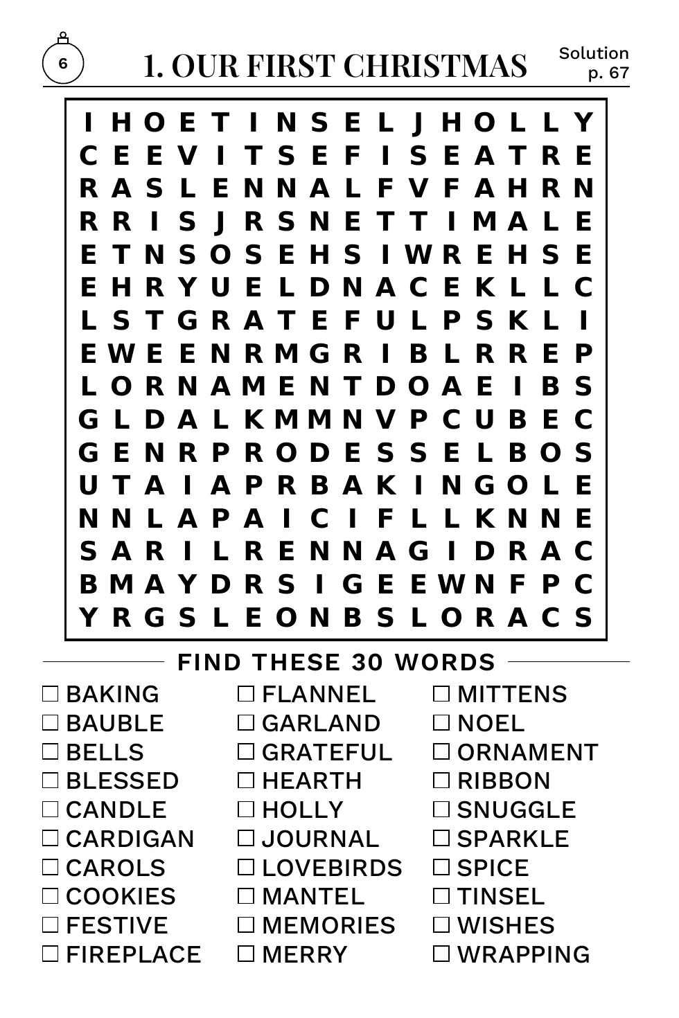 Puzzle 1: Our First Christmas