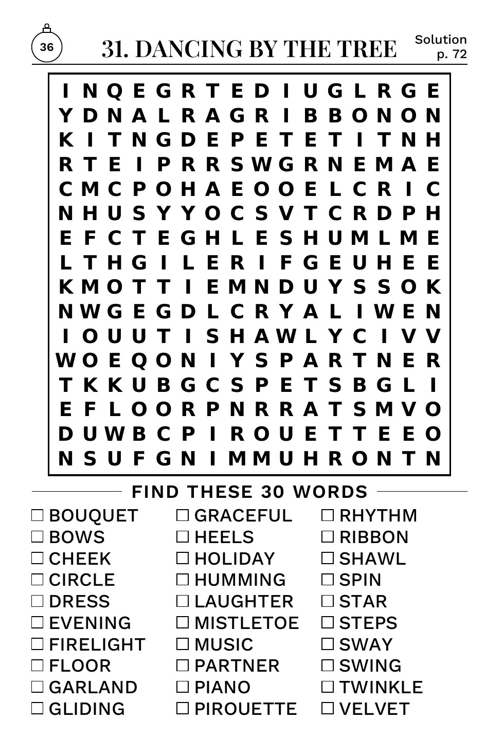 Puzzle 31: Dancing by the Tree