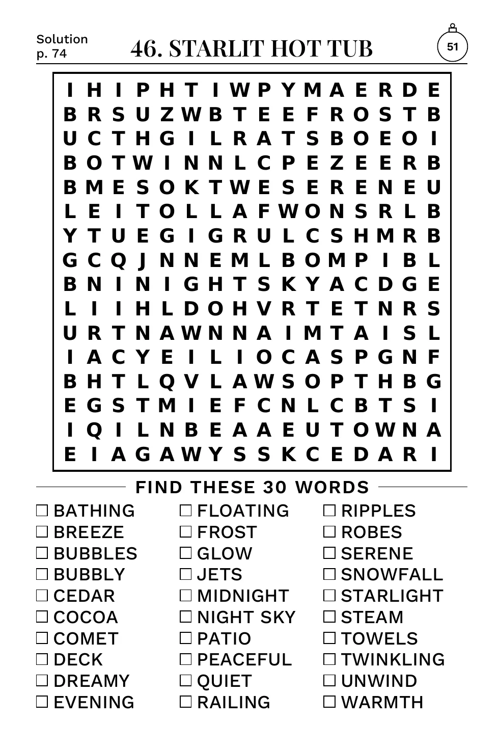 Puzzle 46: Starlit Hot Tub