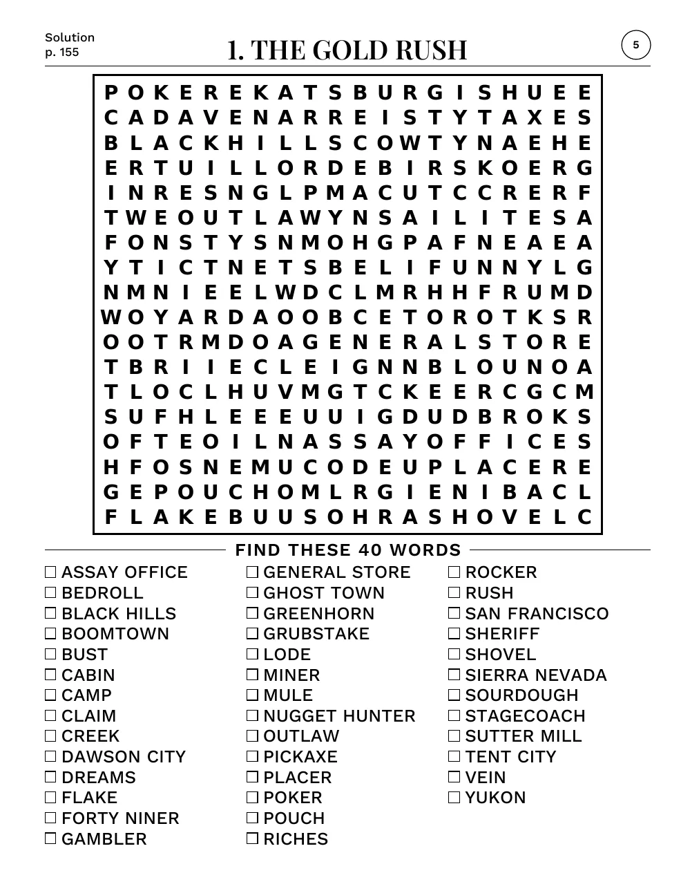 Puzzle 1: The Gold Rush